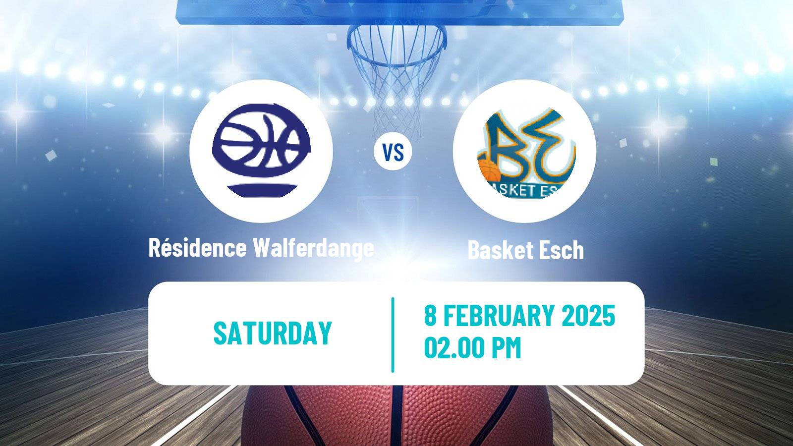 Basketball Luxembourg LBBL Basketball Résidence Walferdange - Esch