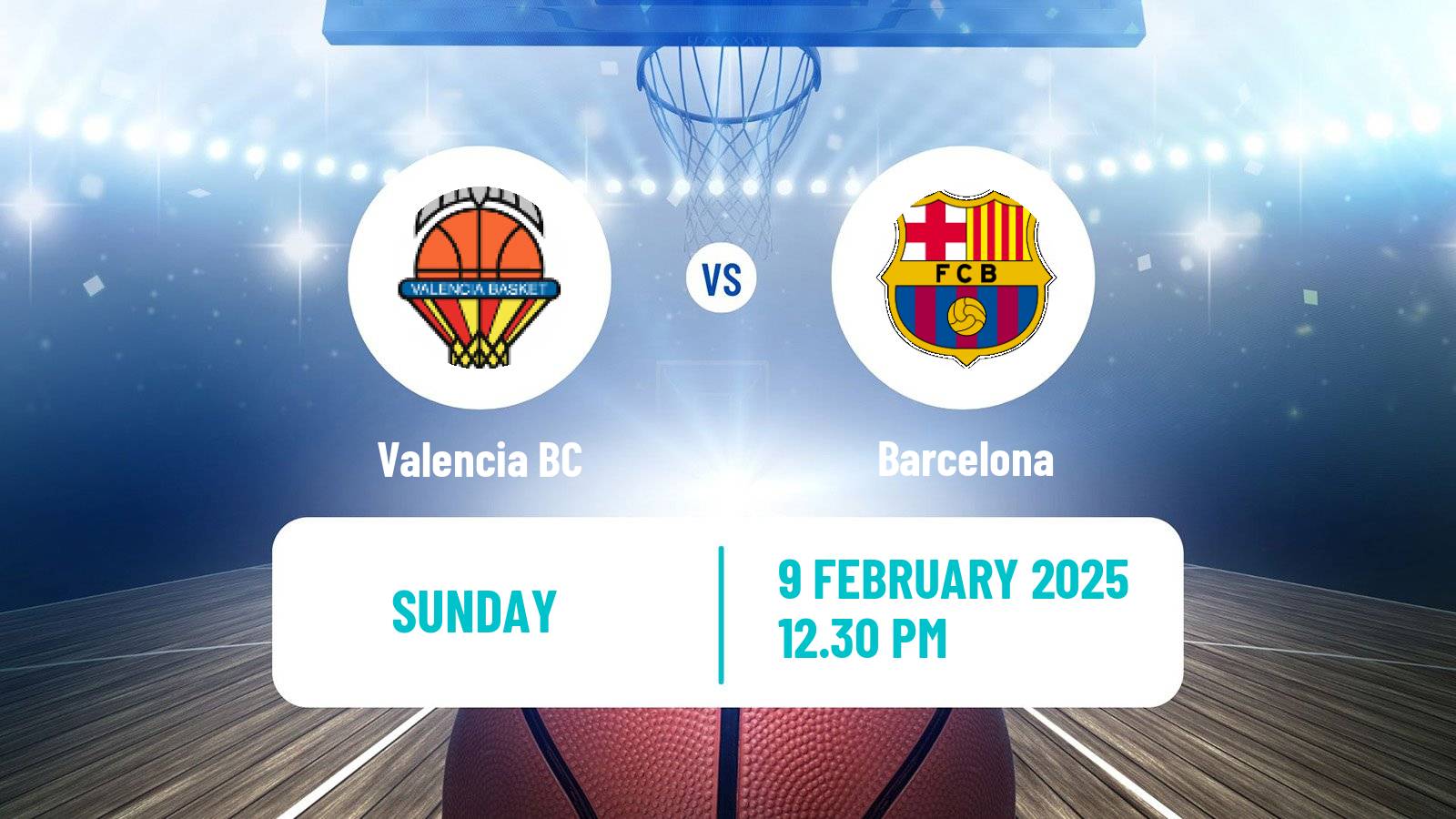 Basketball Spanish ACB League Valencia - Barcelona