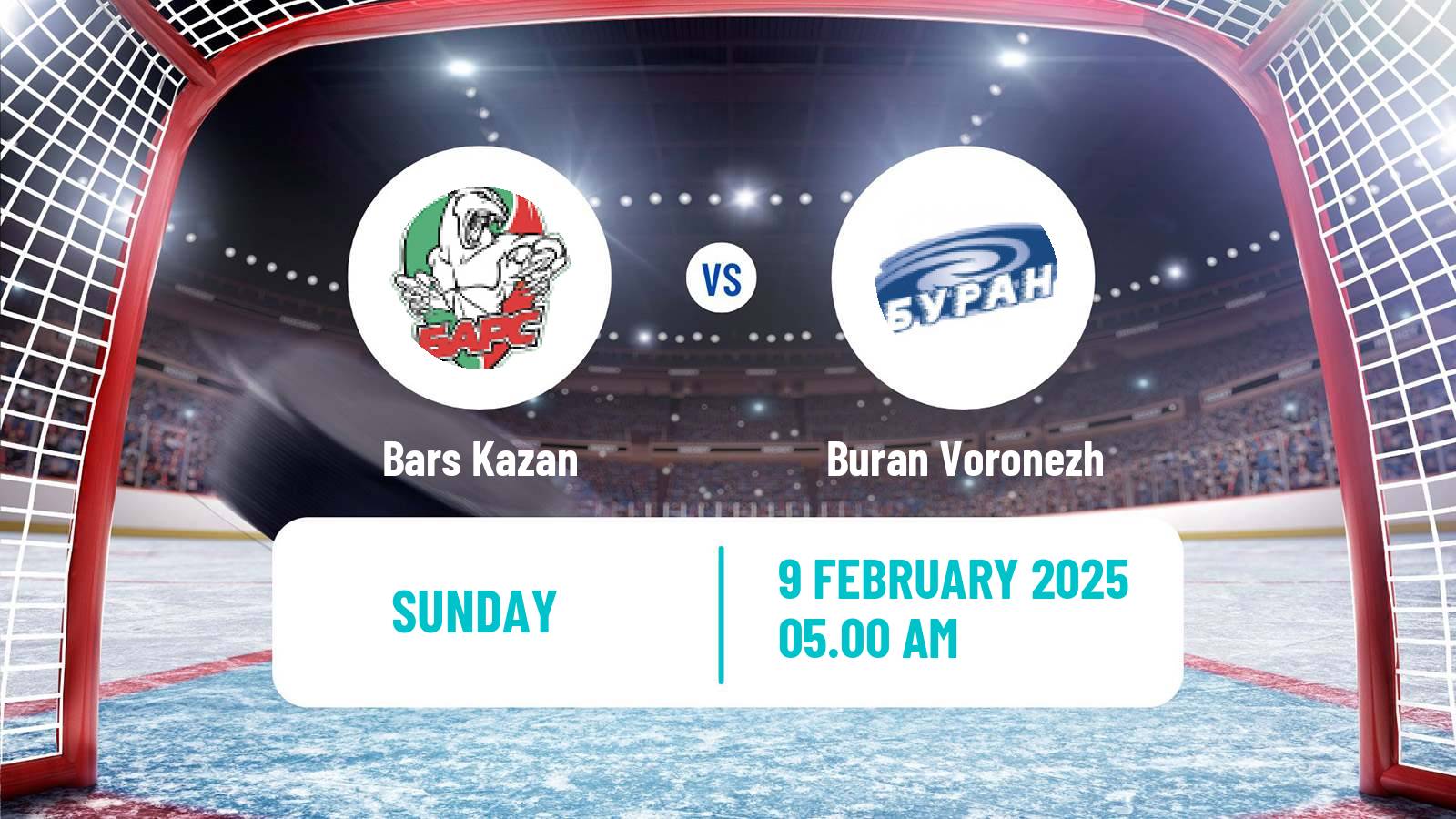 Hockey VHL Bars Kazan - Buran Voronezh