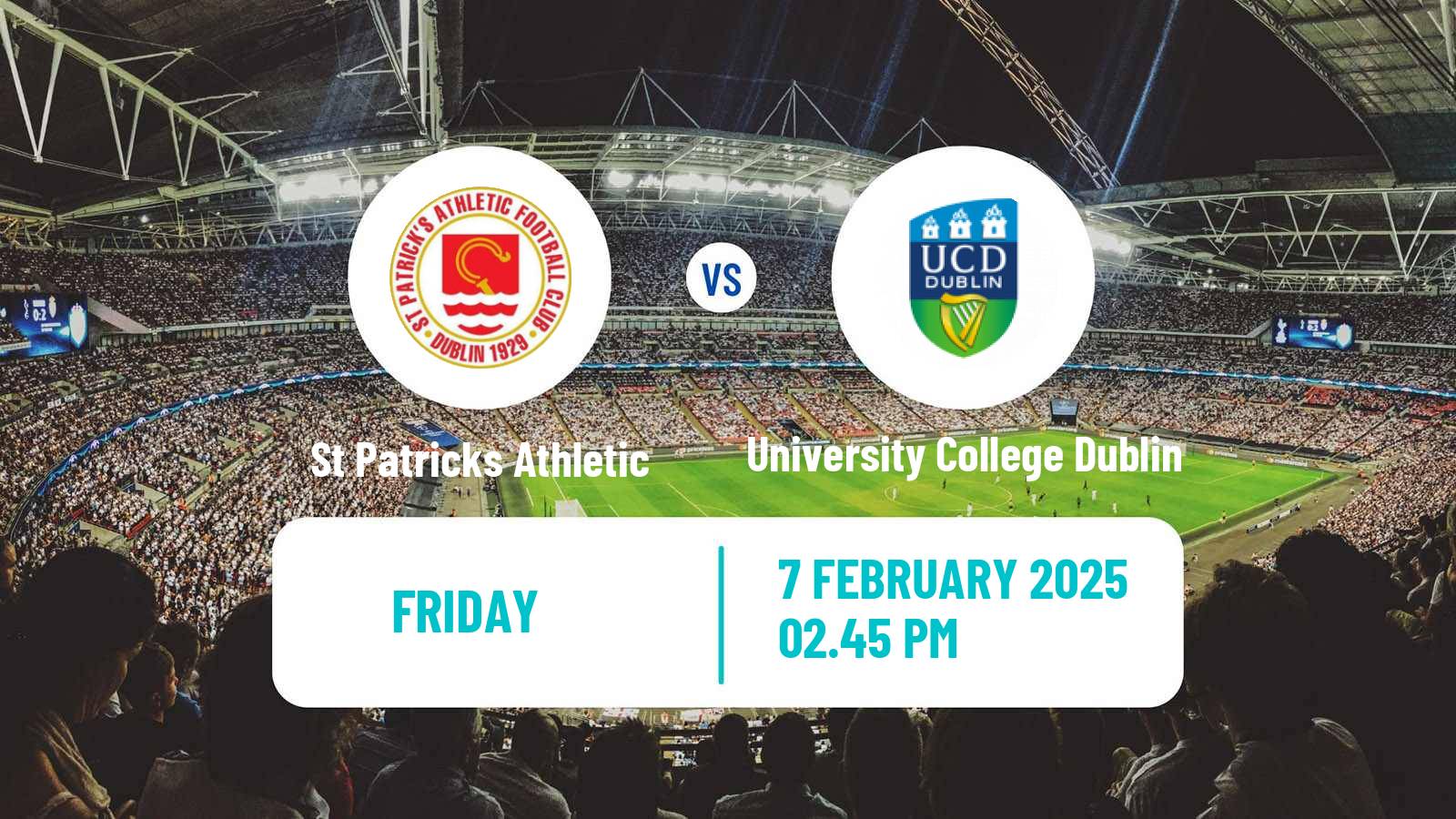 Soccer Club Friendly St Patricks Athletic - University College Dublin