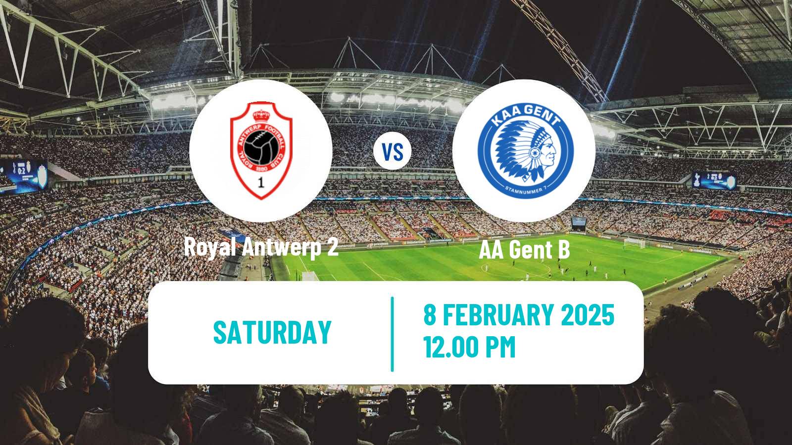 Soccer Belgian National Division 1 VV Royal Antwerp 2 - Gent B