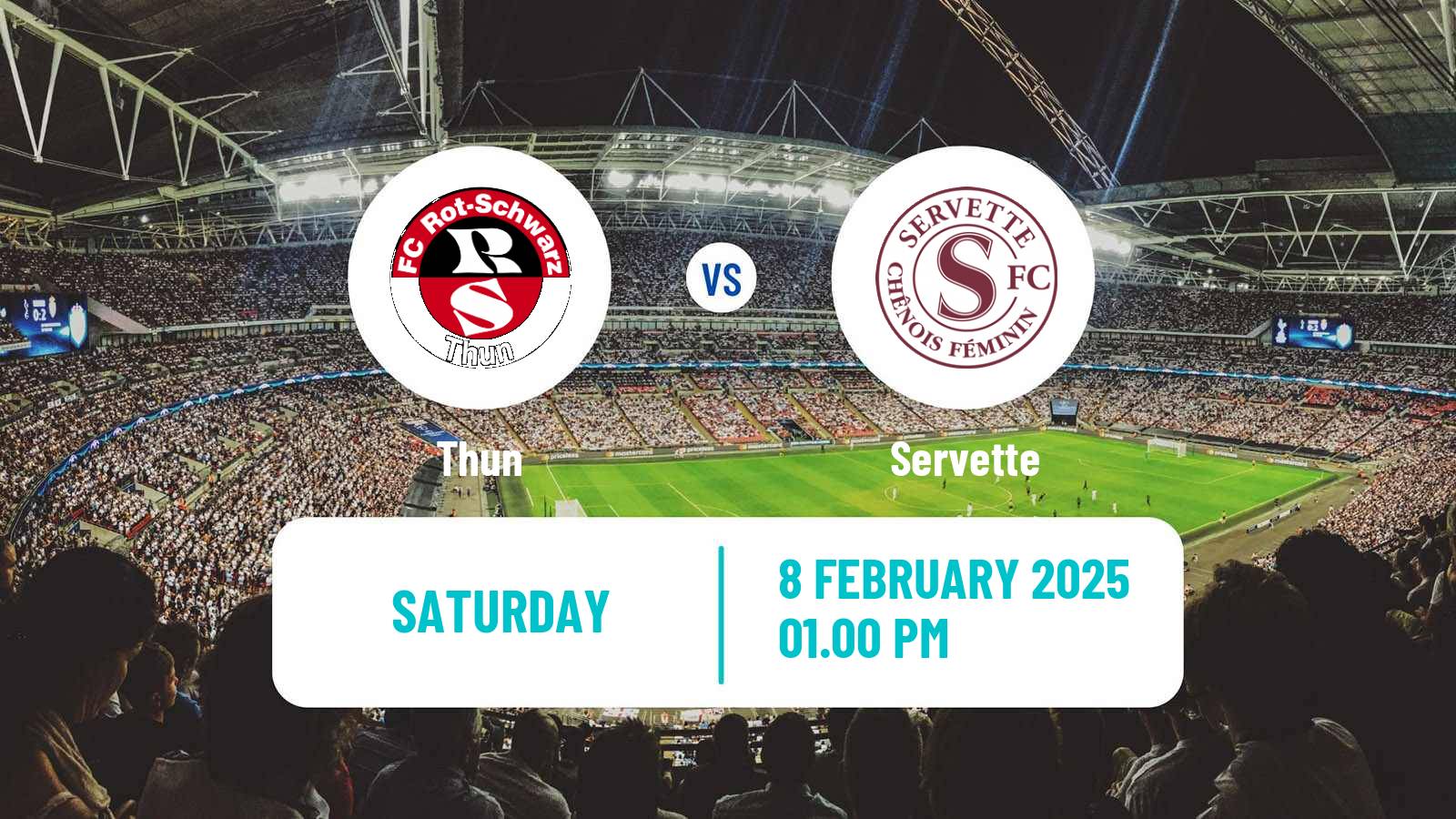 Soccer Swiss Super League Women Thun - Servette