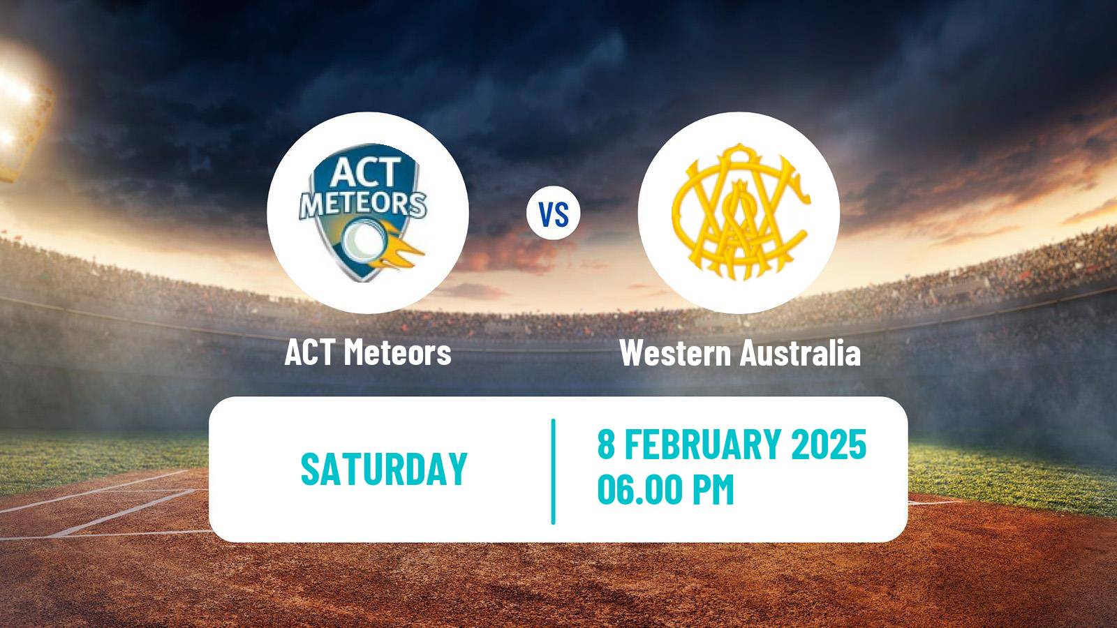 Cricket Australian National League Cricket Women ACT Meteors - Western Australia