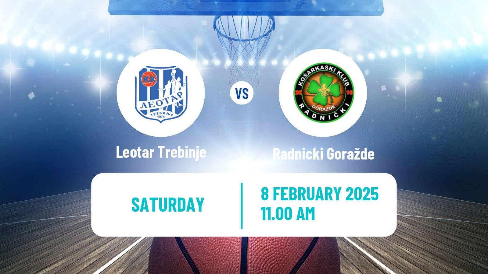 Basketball Bosnian Prvenstvo Basketball Leotar Trebinje - Radnicki Goražde