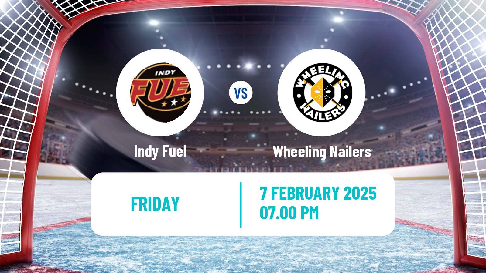 Hockey ECHL Indy Fuel - Wheeling Nailers