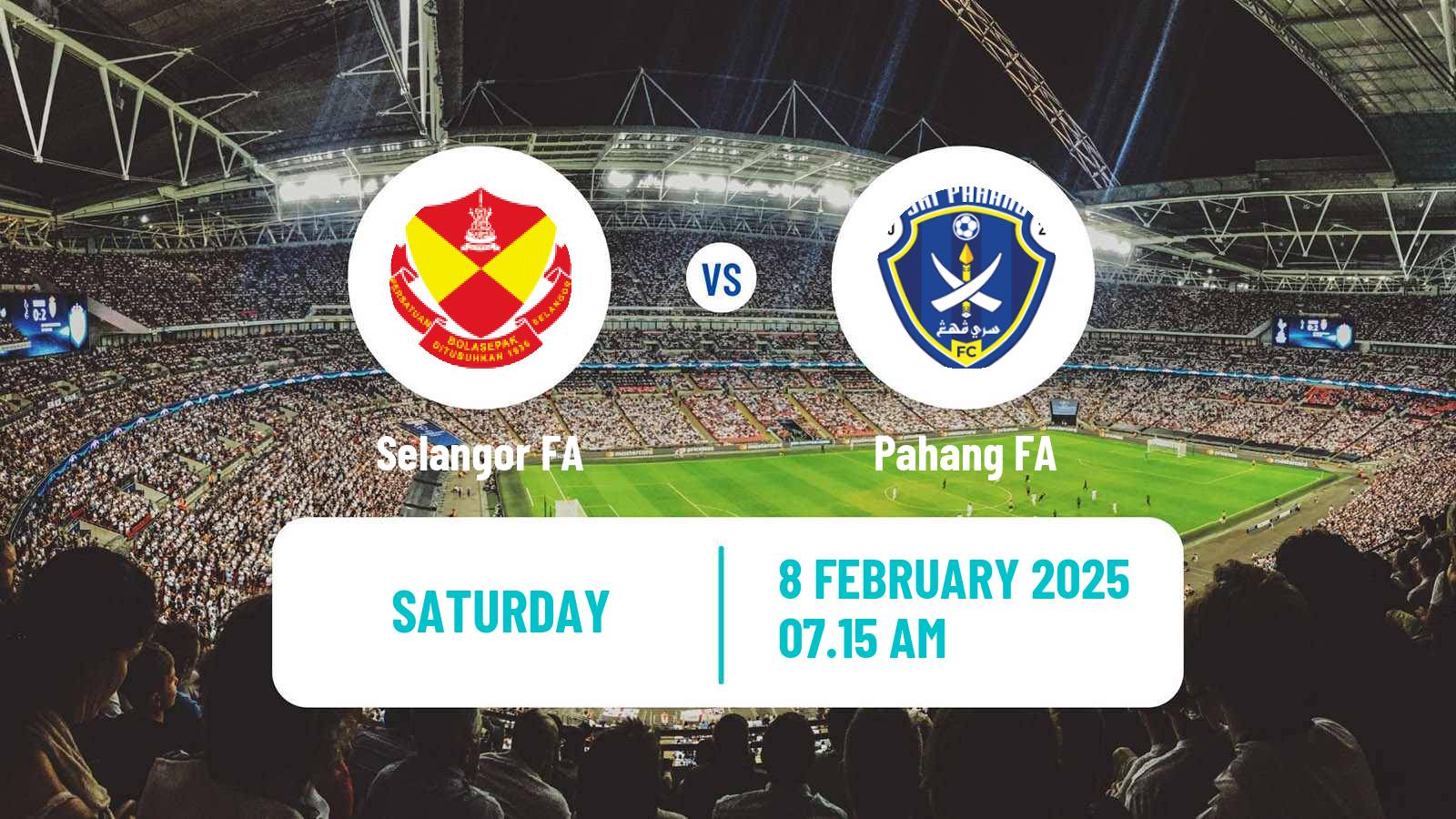 Soccer Malaysian Super League Selangor FA - Pahang