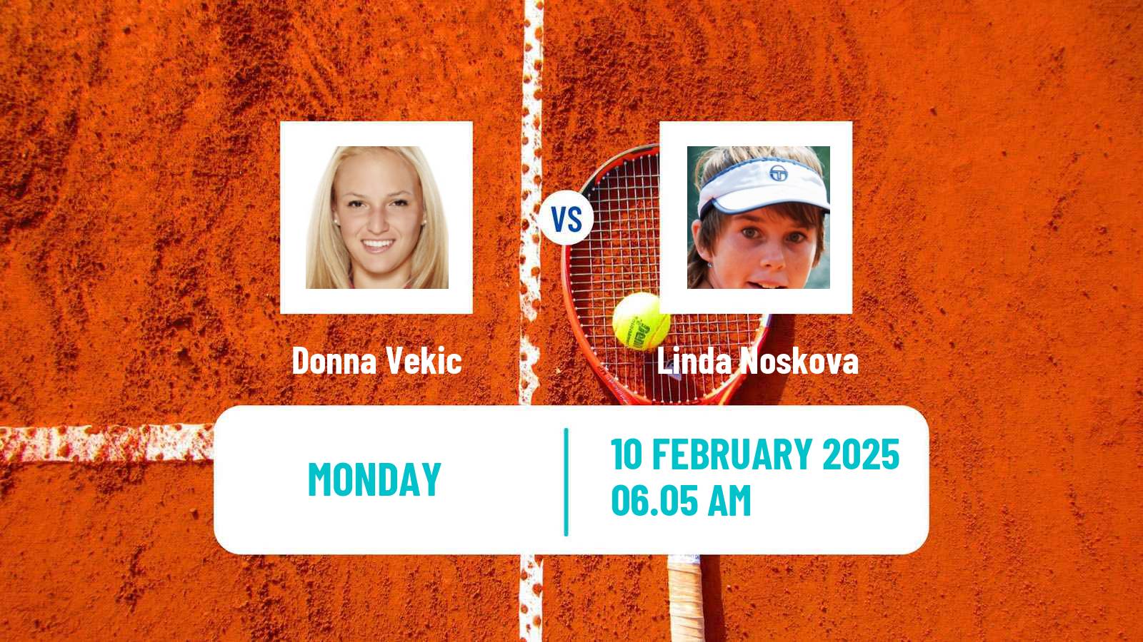 Tennis WTA Doha Donna Vekic - Linda Noskova