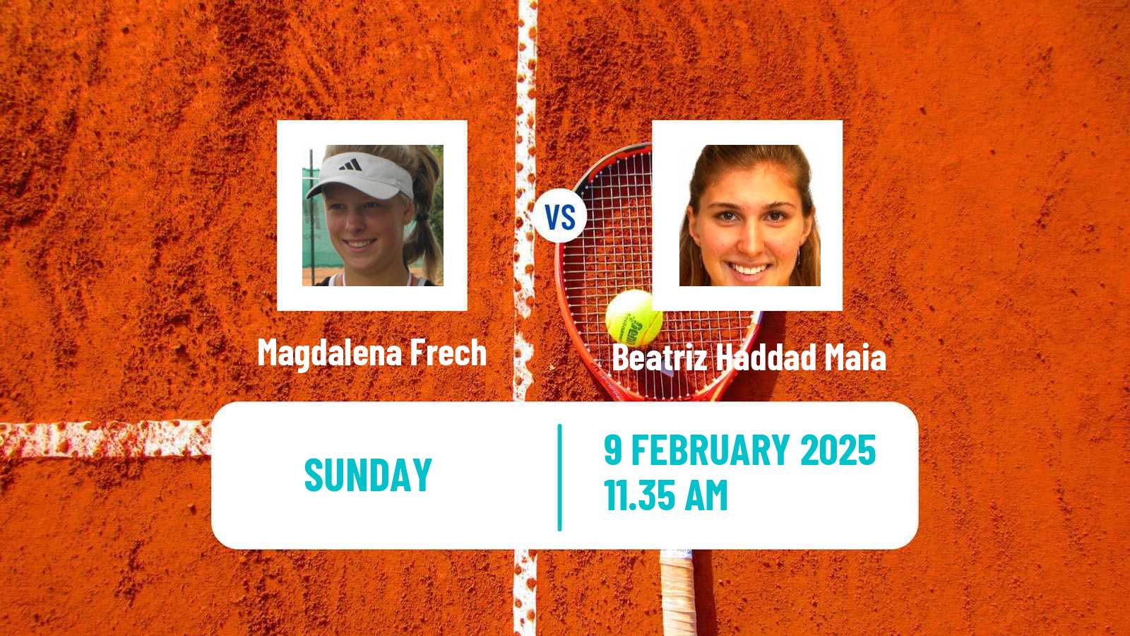 Tennis WTA Doha Magdalena Frech - Beatriz Haddad Maia