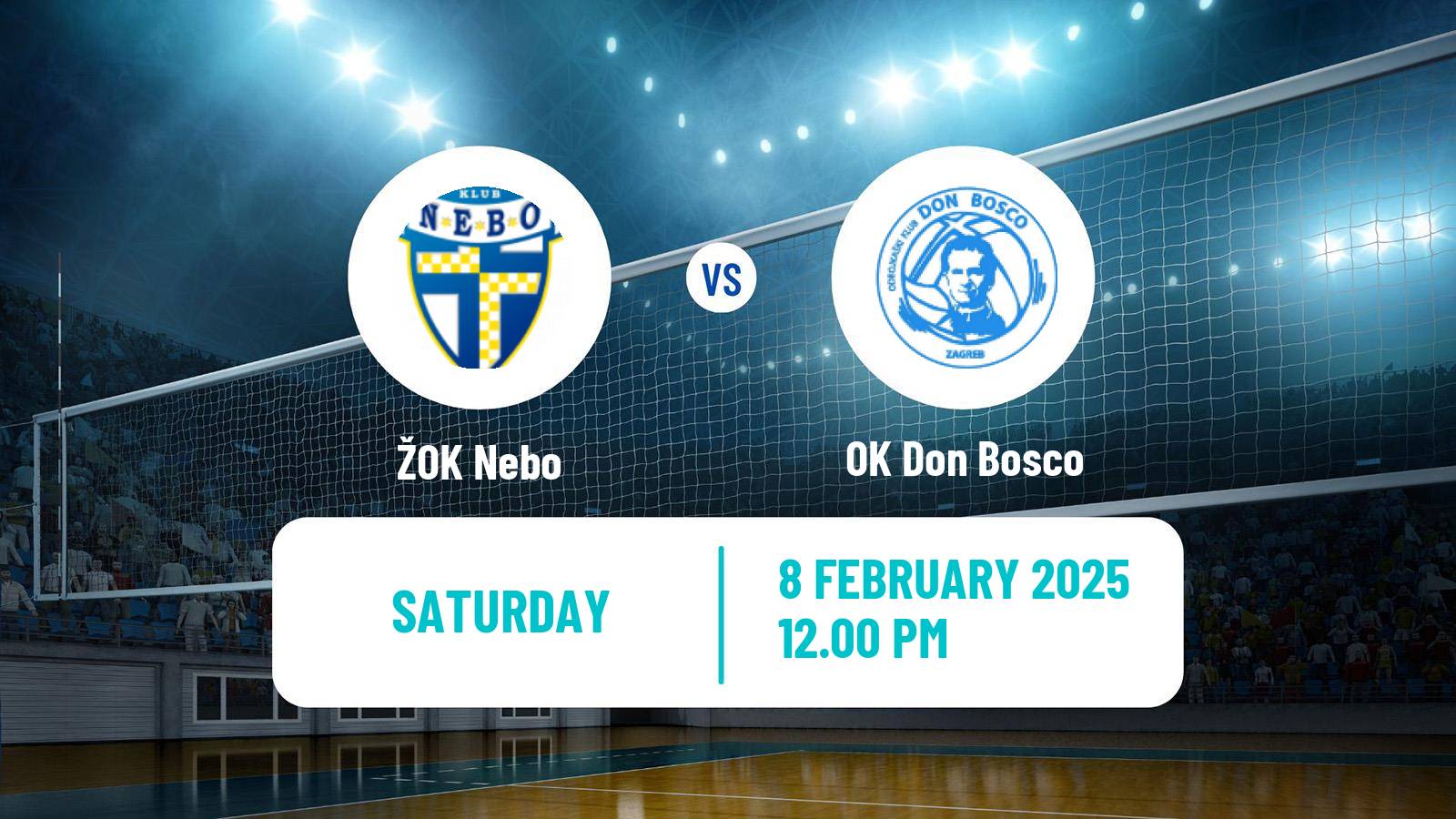 Volleyball Croatian Superliga Volleyball Women Nebo - Don Bosco