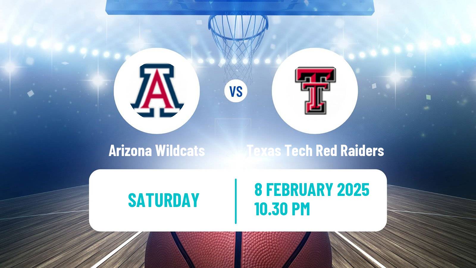 Basketball NCAA College Basketball Arizona Wildcats - Texas Tech Red Raiders