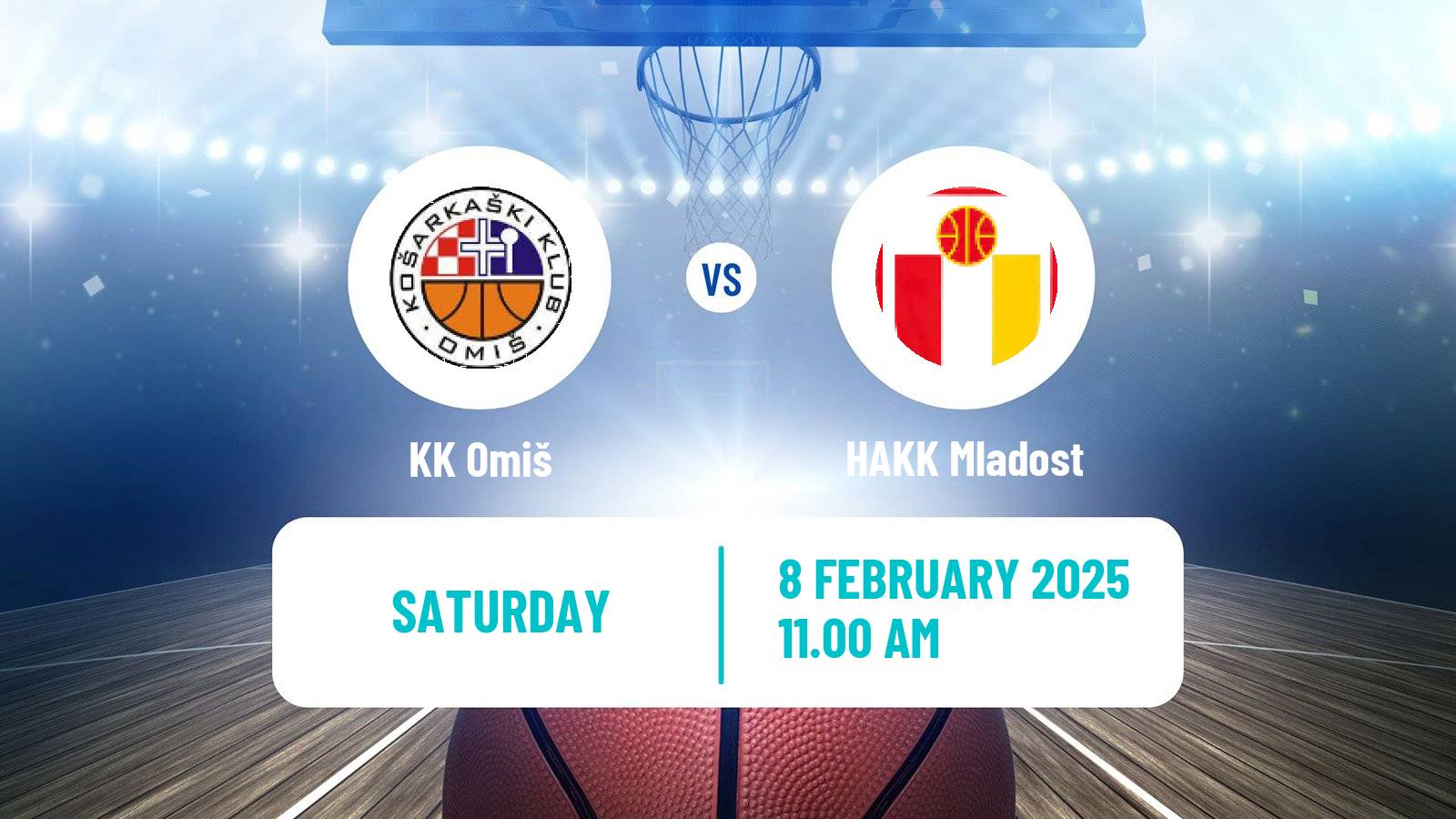 Basketball Croatian Prva Liga Basketball Omiš - Mladost