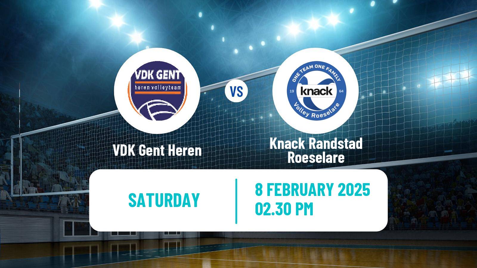 Volleyball Belgian League Volleyball VDK Gent Heren - Knack Randstad Roeselare