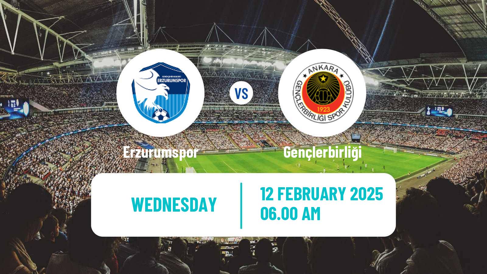 Soccer Turkish First League Erzurumspor - Gençlerbirliği