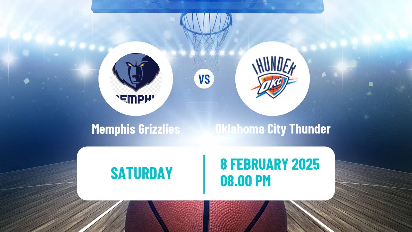 Basketball NBA Memphis Grizzlies - Oklahoma City Thunder