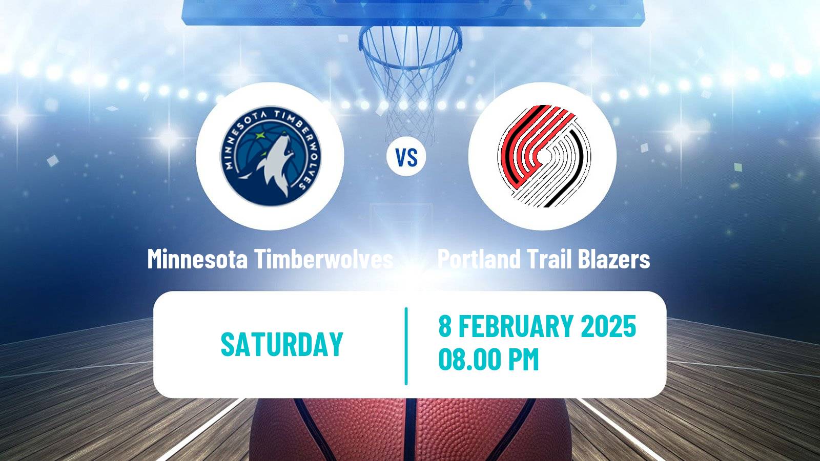 Basketball NBA Minnesota Timberwolves - Portland Trail Blazers