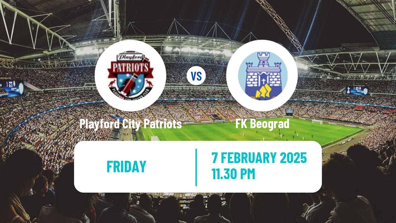 Soccer Club Friendly Playford City Patriots - FK Beograd