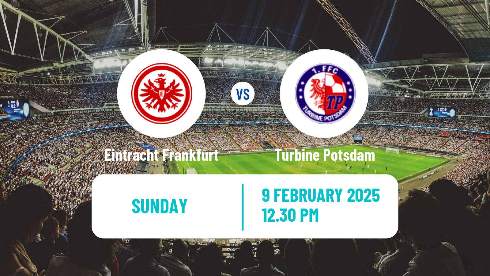 Soccer German Bundesliga Women Eintracht Frankfurt - Turbine Potsdam