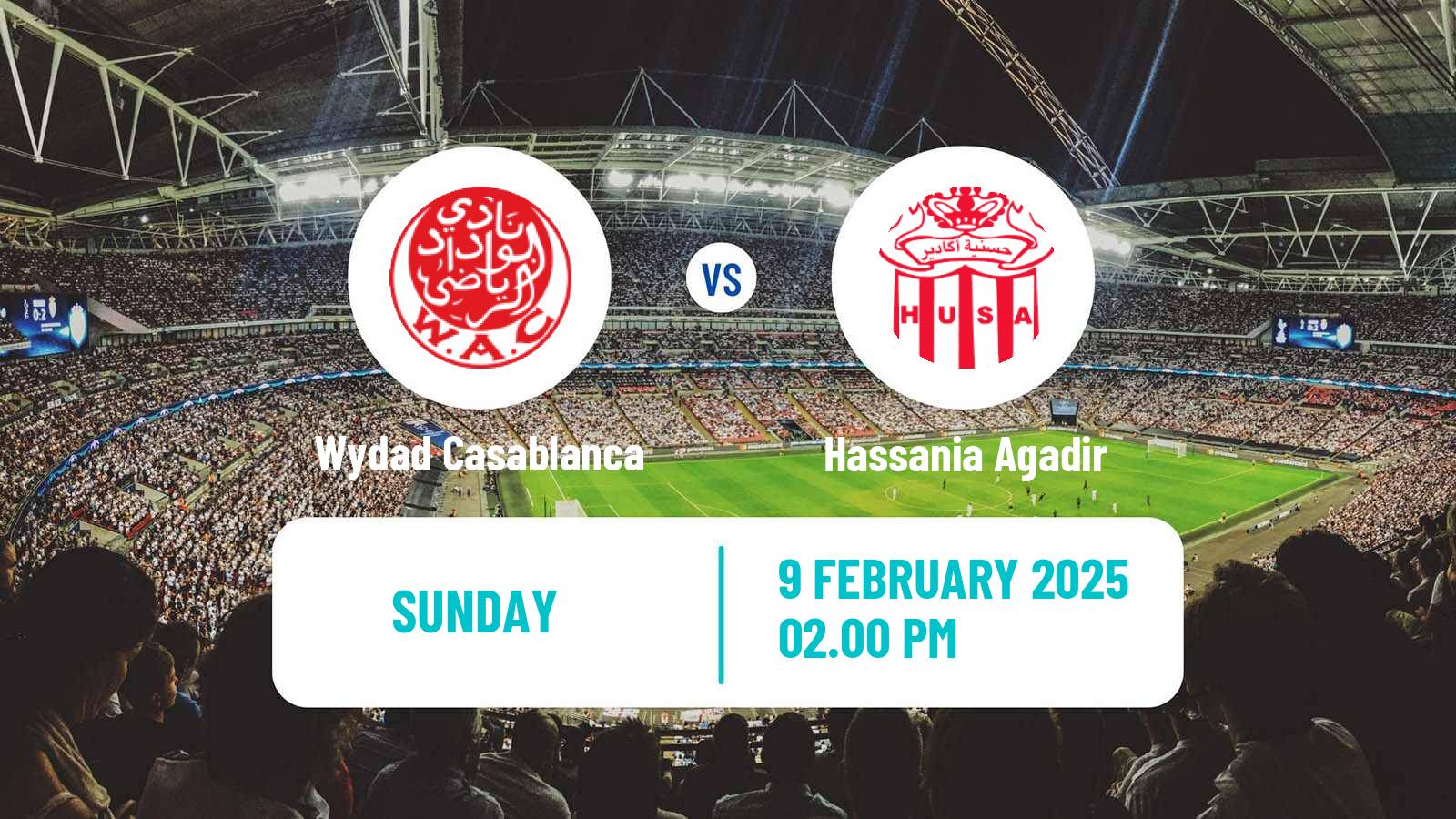 Soccer Moroccan Botola Wydad Casablanca - Hassania Agadir