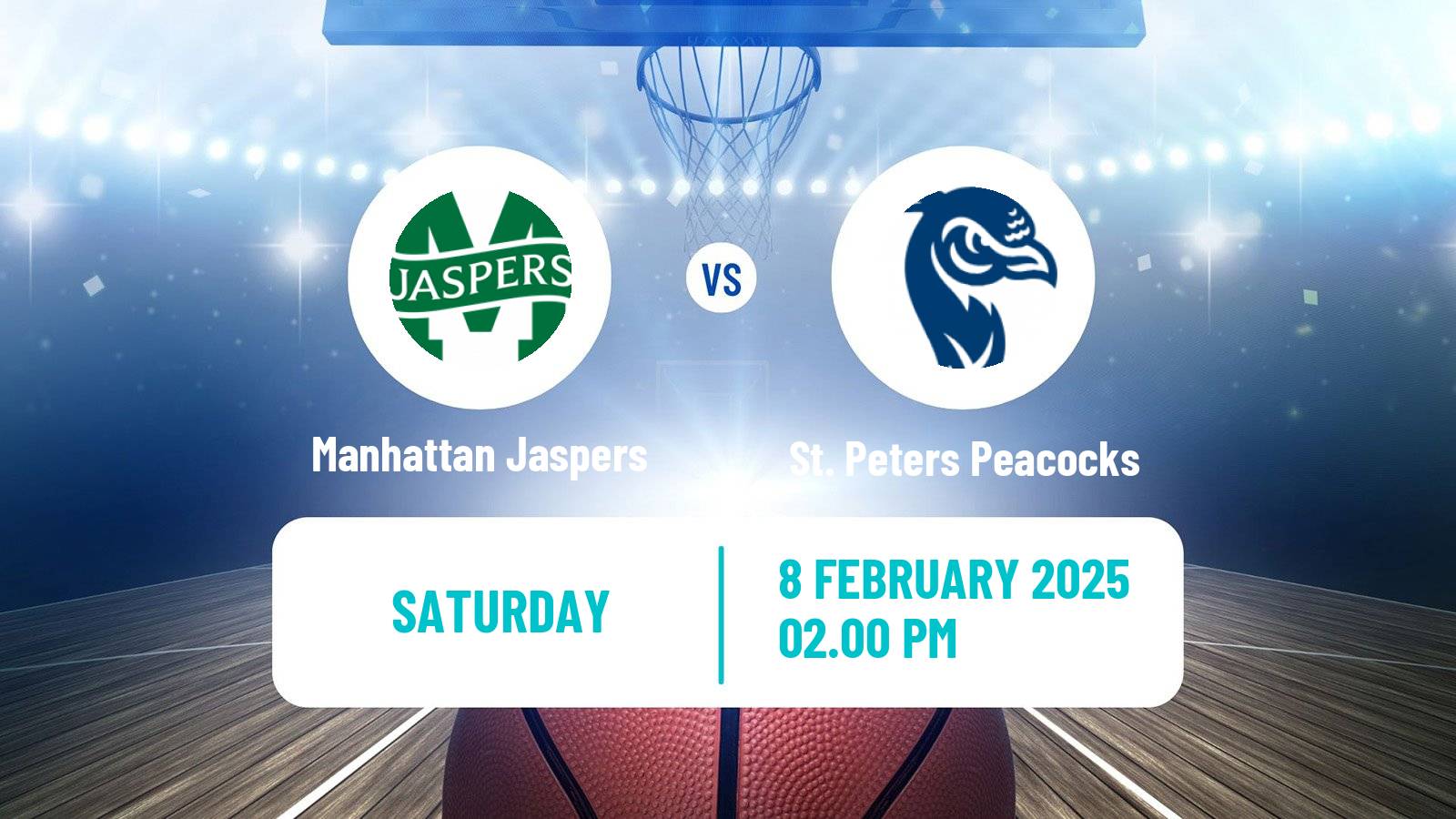 Basketball NCAA College Basketball Manhattan Jaspers - St. Peters Peacocks