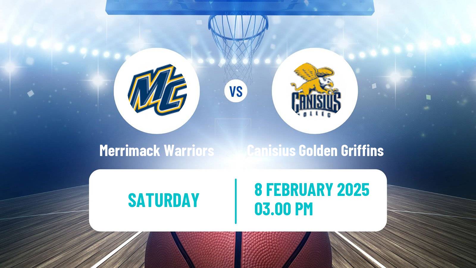 Basketball NCAA College Basketball Merrimack Warriors - Canisius Golden Griffins