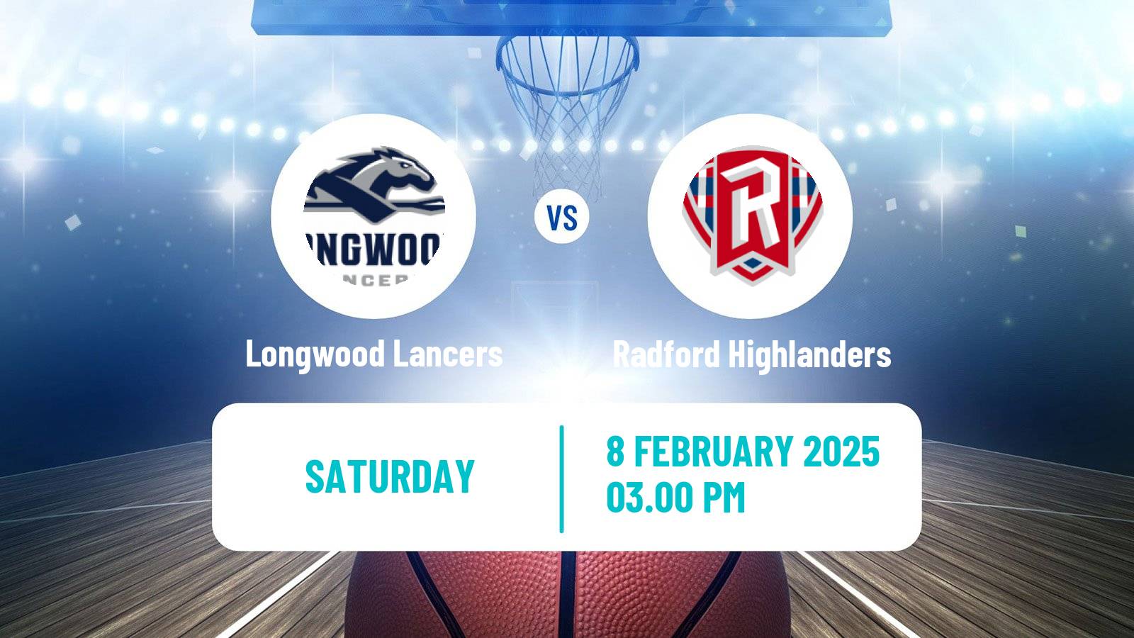 Basketball NCAA College Basketball Longwood Lancers - Radford Highlanders