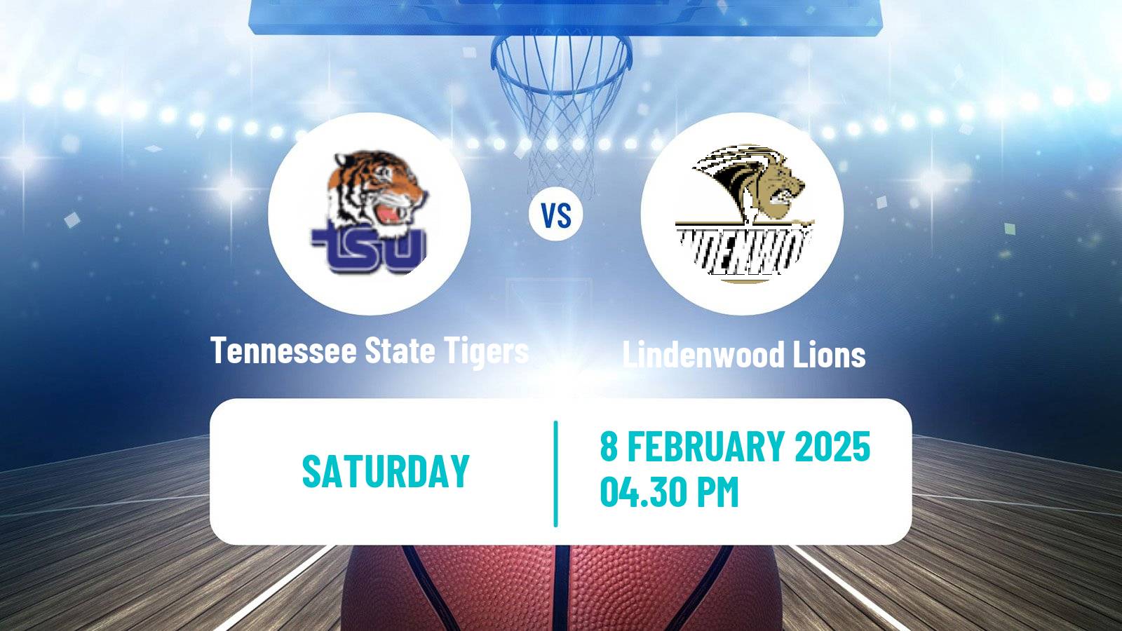 Basketball NCAA College Basketball Tennessee State Tigers - Lindenwood Lions