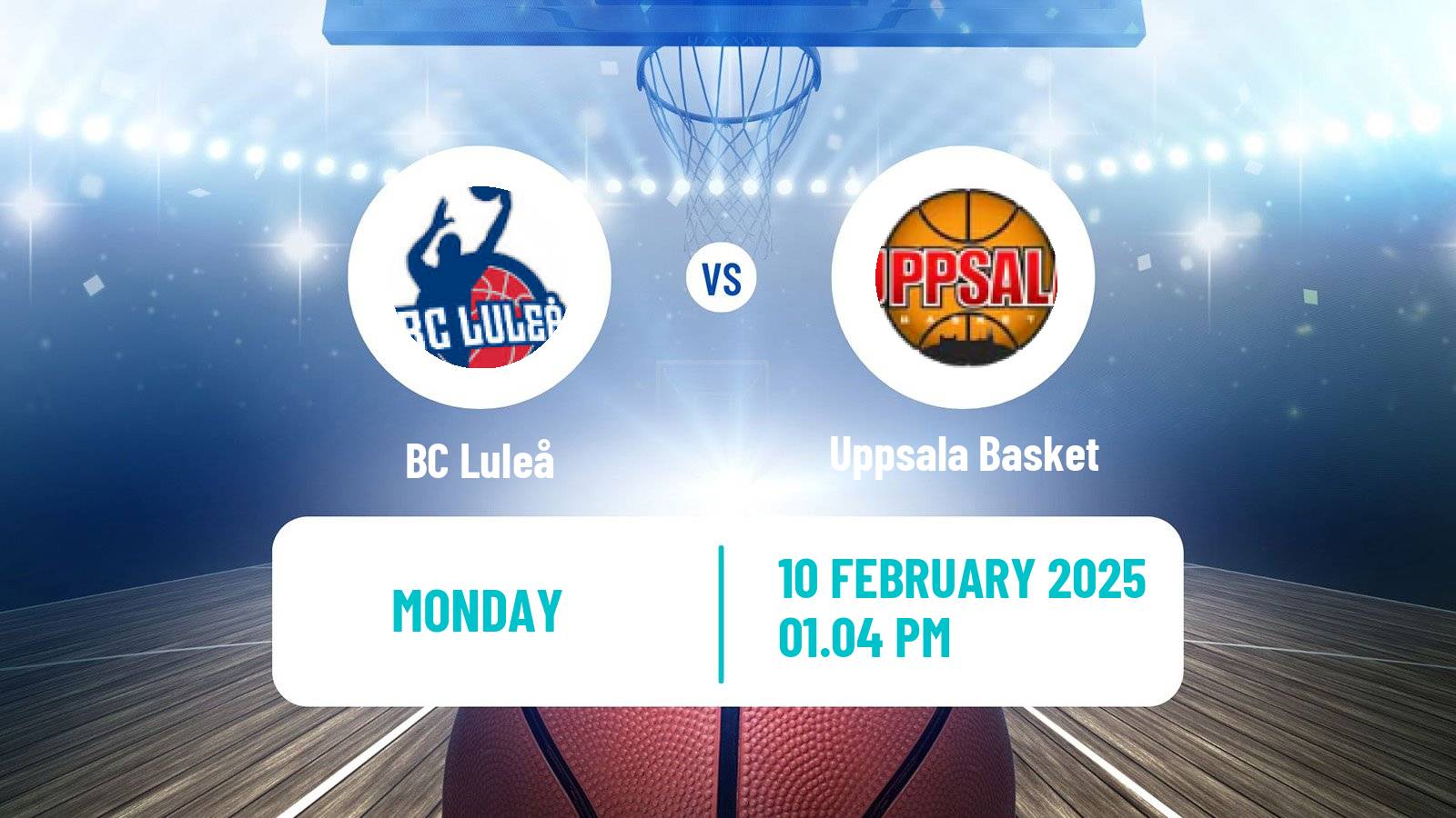 Basketball Swedish Basketligan Luleå - Uppsala Basket