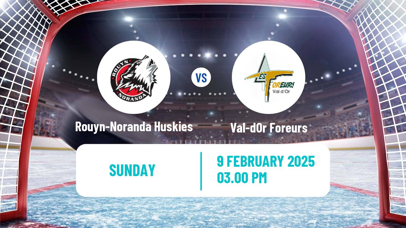 Hockey QMJHL Rouyn-Noranda Huskies - Val-dOr Foreurs