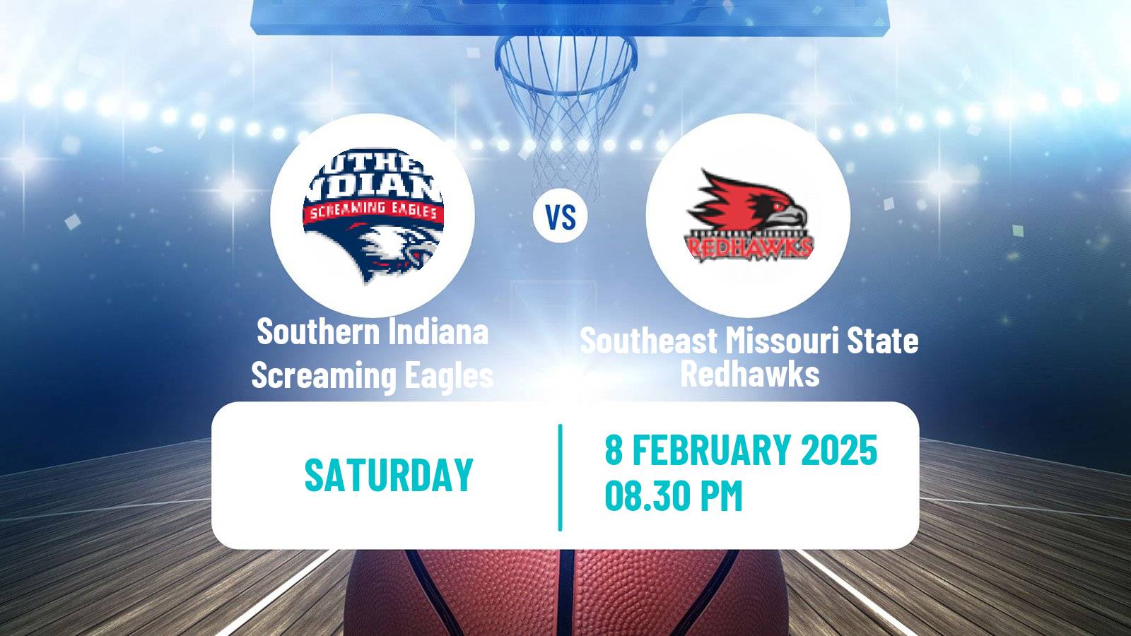 Basketball NCAA College Basketball Southern Indiana Screaming Eagles - Southeast Missouri State Redhawks