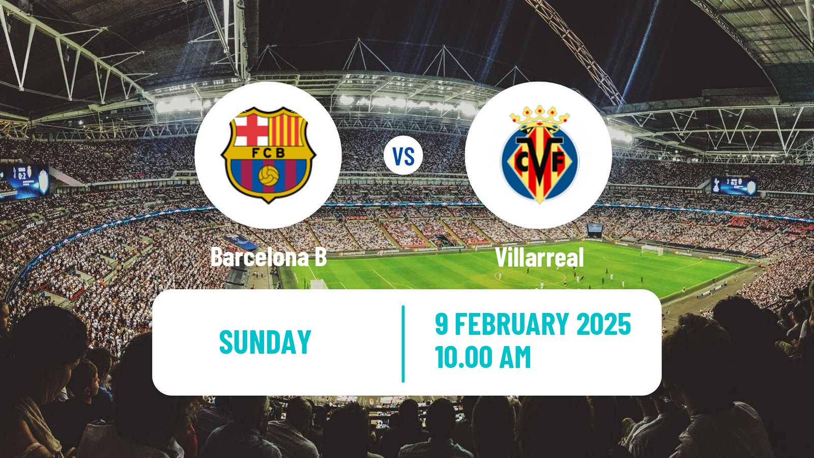 Soccer Spanish Primera Federacion Women Barcelona B - Villarreal