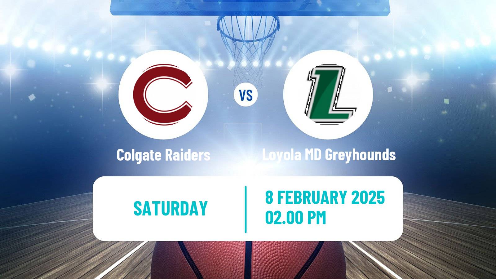 Basketball NCAA College Basketball Colgate Raiders - Loyola MD Greyhounds