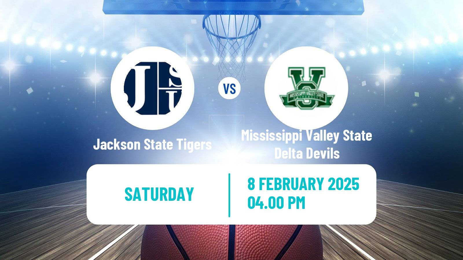 Basketball NCAA College Basketball Jackson State Tigers - Mississippi Valley State Delta Devils