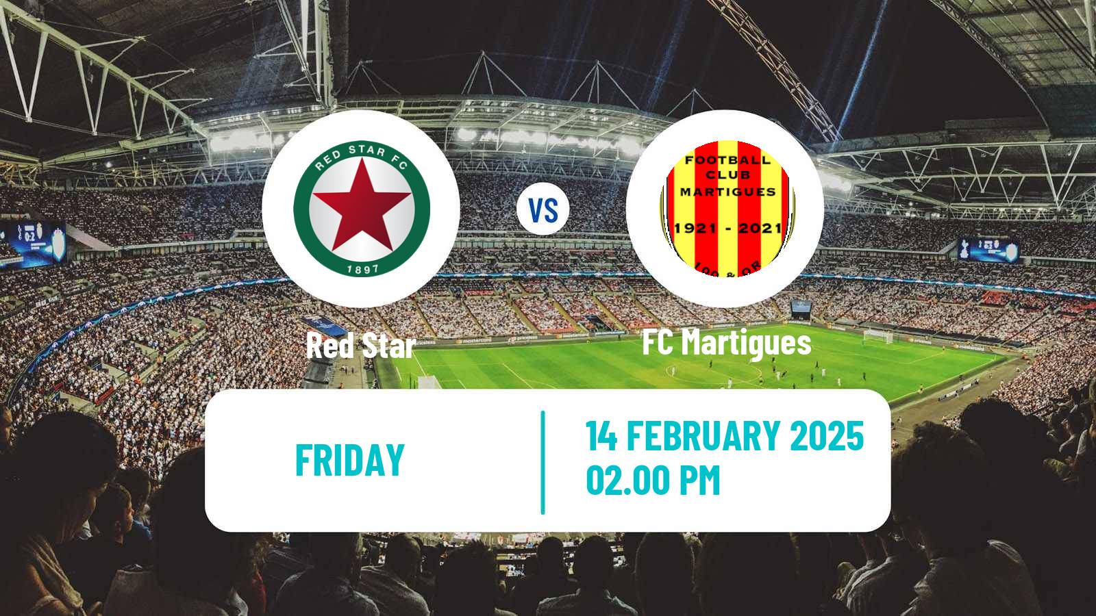 Soccer French Ligue 2 Red Star - Martigues