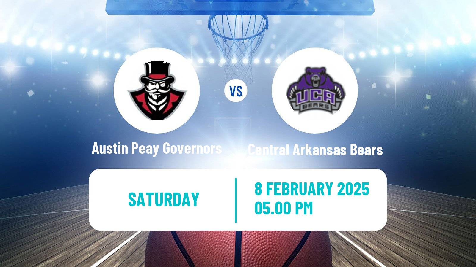 Basketball NCAA College Basketball Austin Peay Governors - Central Arkansas Bears