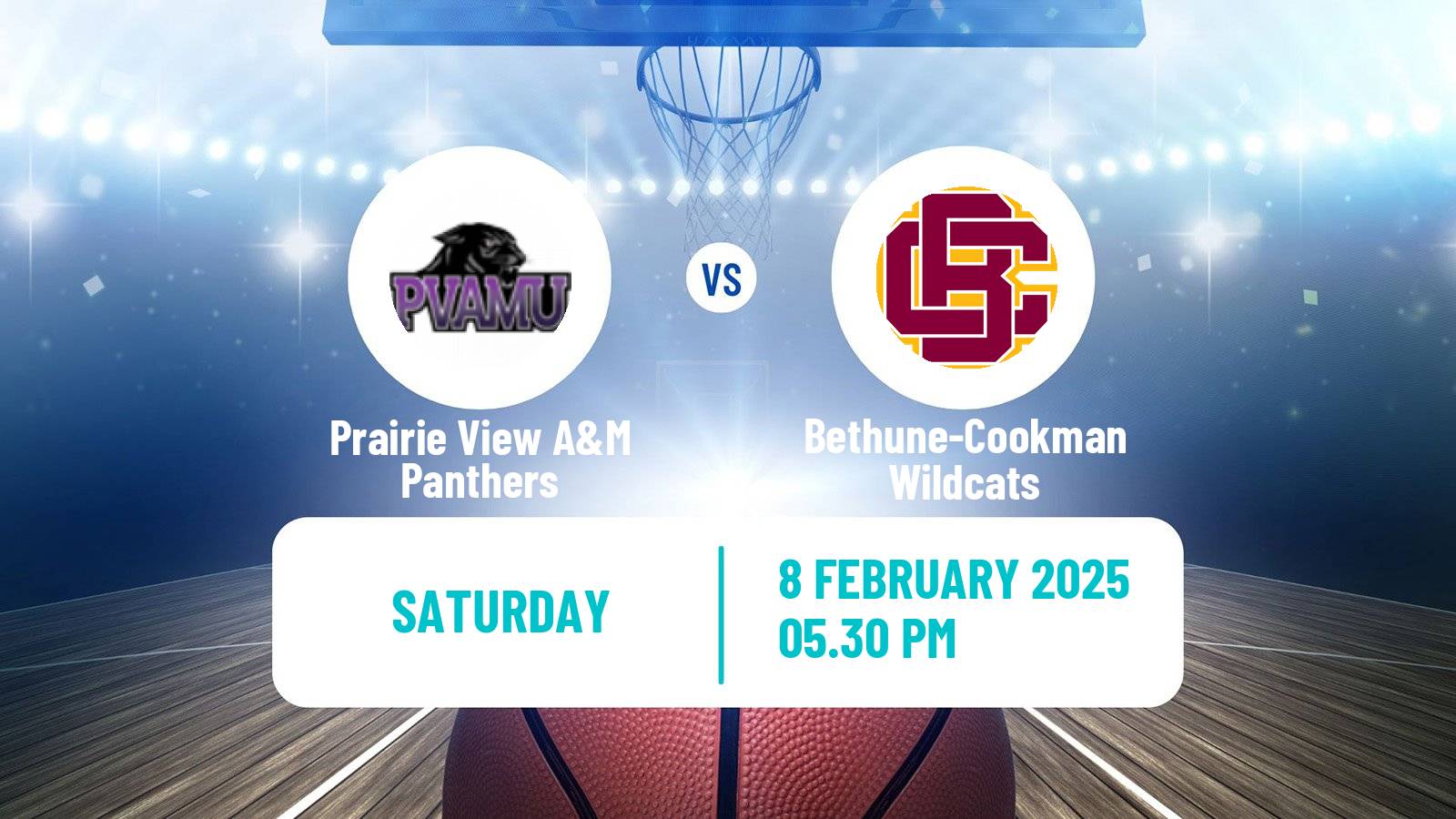 Basketball NCAA College Basketball Prairie View A&M Panthers - Bethune-Cookman Wildcats