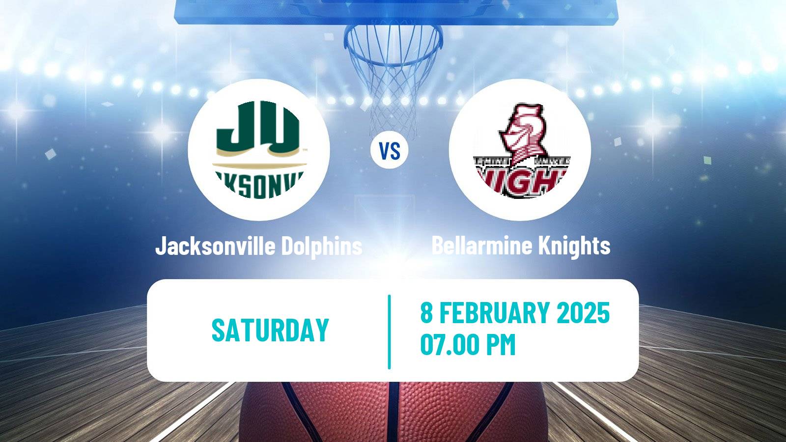 Basketball NCAA College Basketball Jacksonville Dolphins - Bellarmine Knights