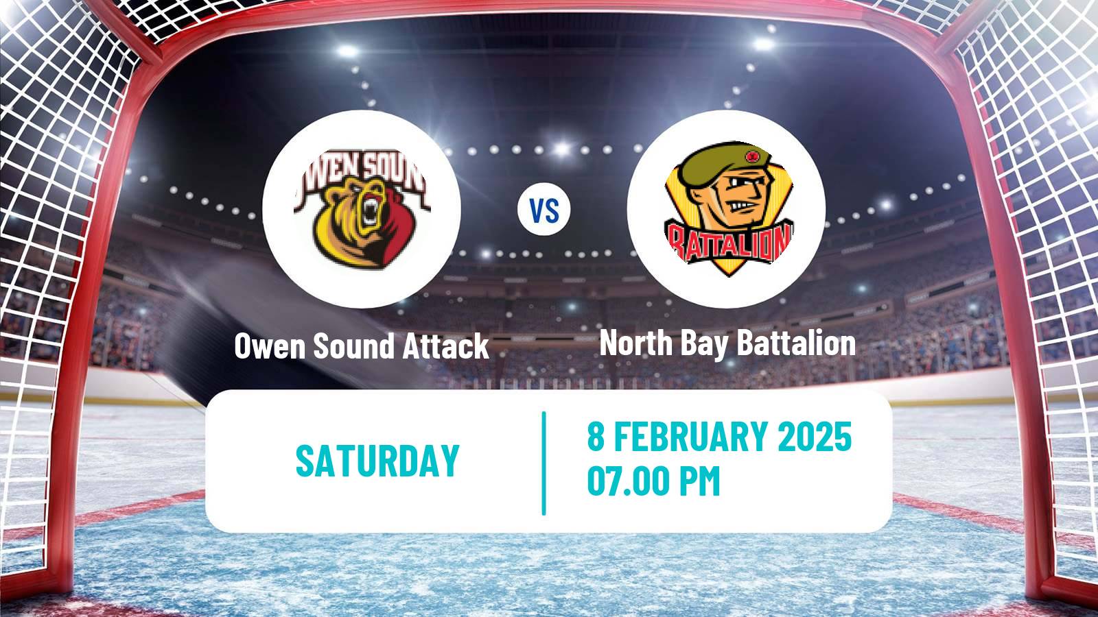 Hockey OHL Owen Sound Attack - North Bay Battalion