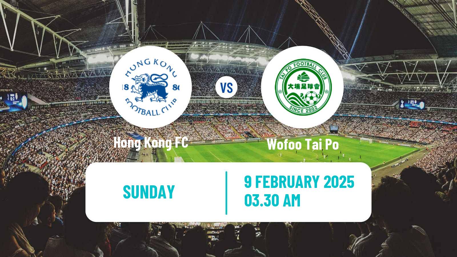 Soccer Hong Kong Premier League Hong Kong FC - Wofoo Tai Po