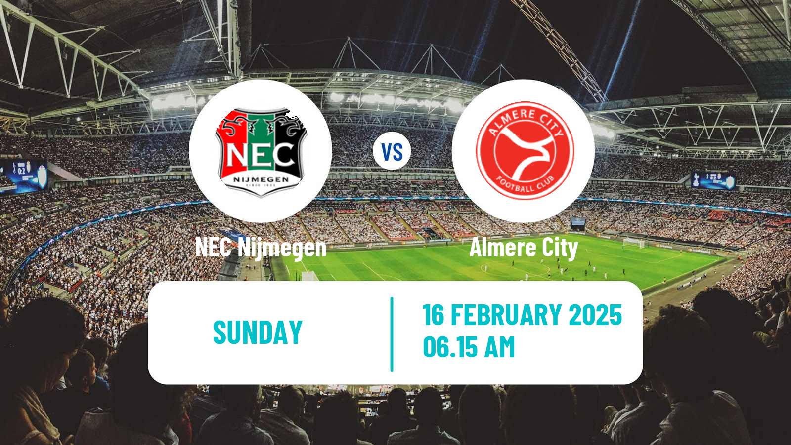 Soccer Dutch Eredivisie NEC Nijmegen - Almere City