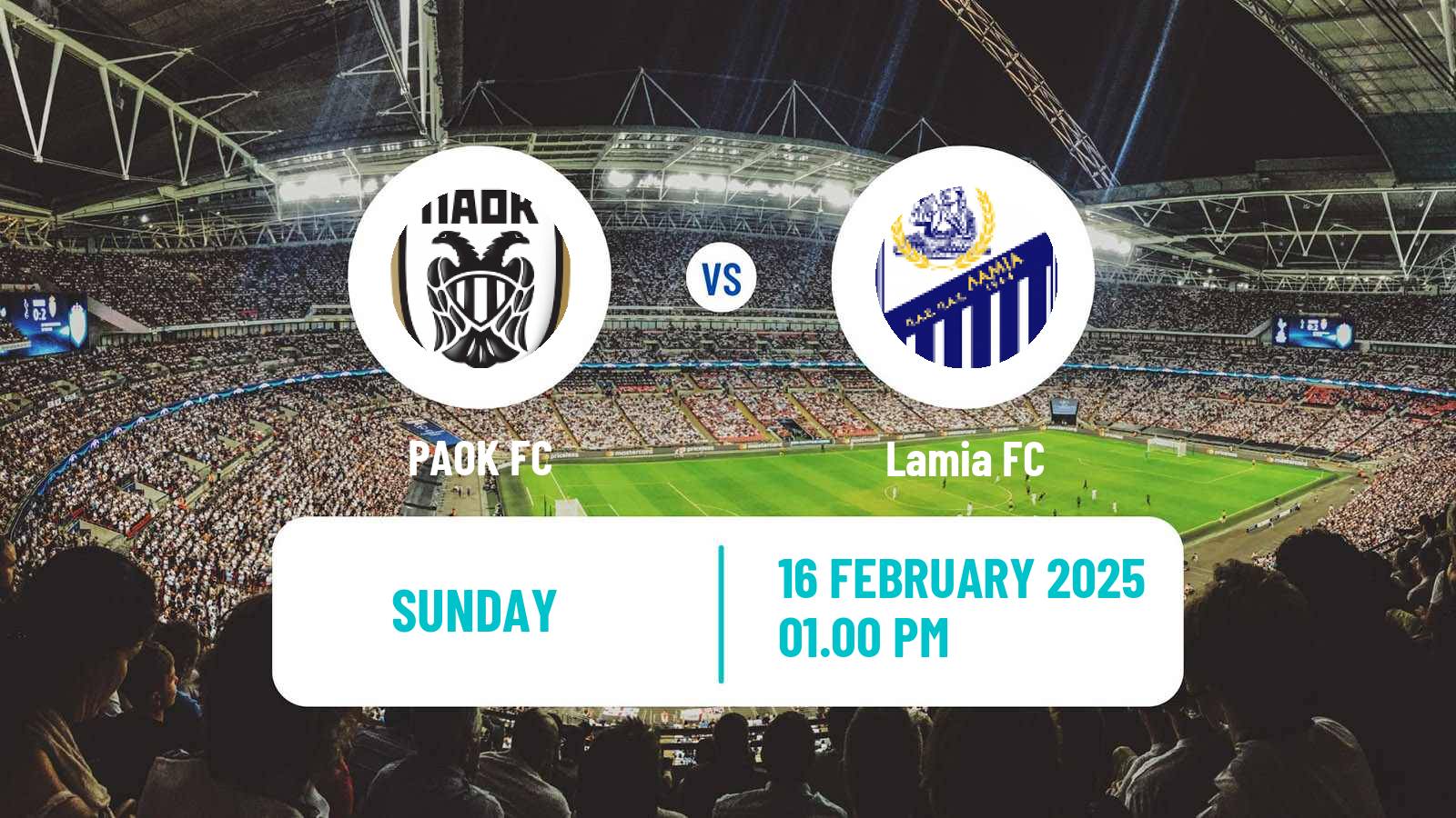 Soccer Greek Super League PAOK - Lamia