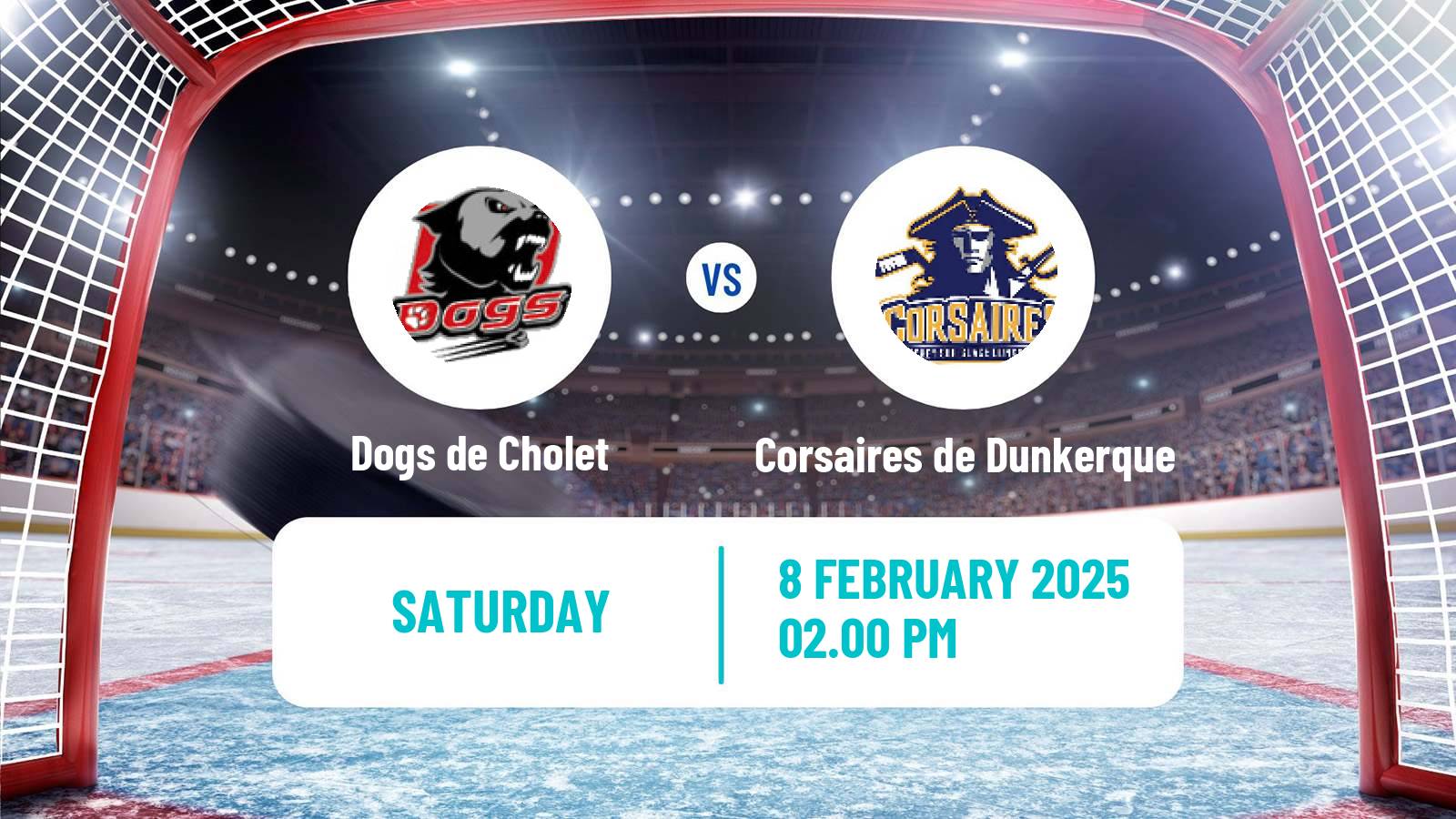 Hockey French D1 Ice Hockey Dogs de Cholet - Corsaires de Dunkerque