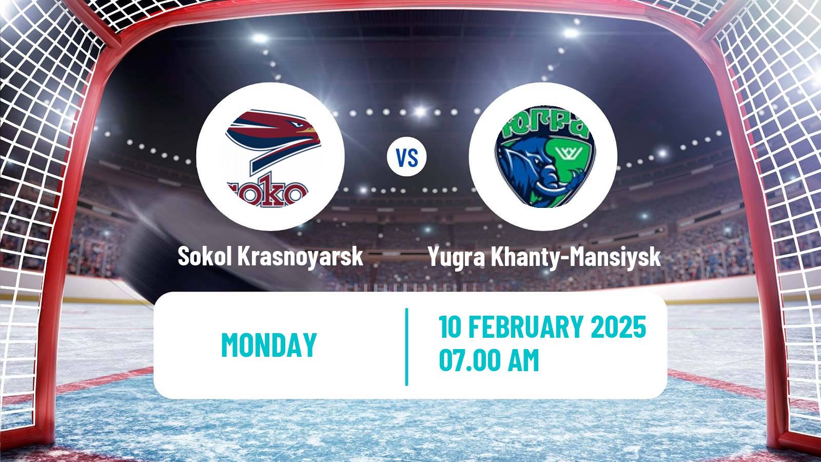 Hockey VHL Sokol Krasnoyarsk - Yugra Khanty-Mansiysk