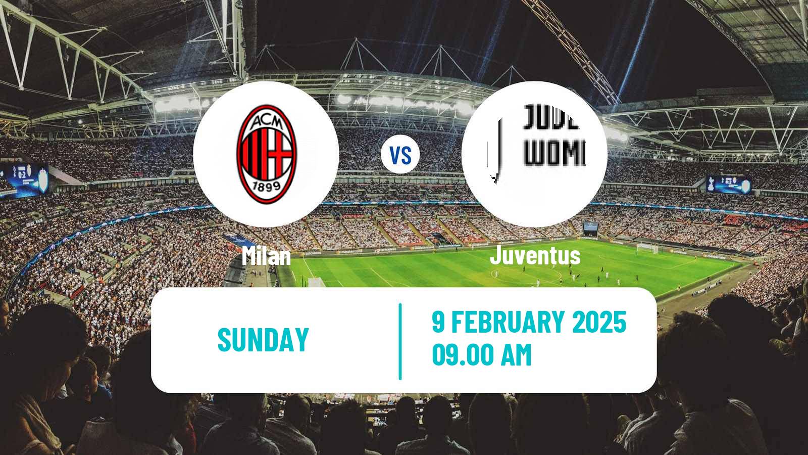 Soccer Italian Serie A Women Milan - Juventus