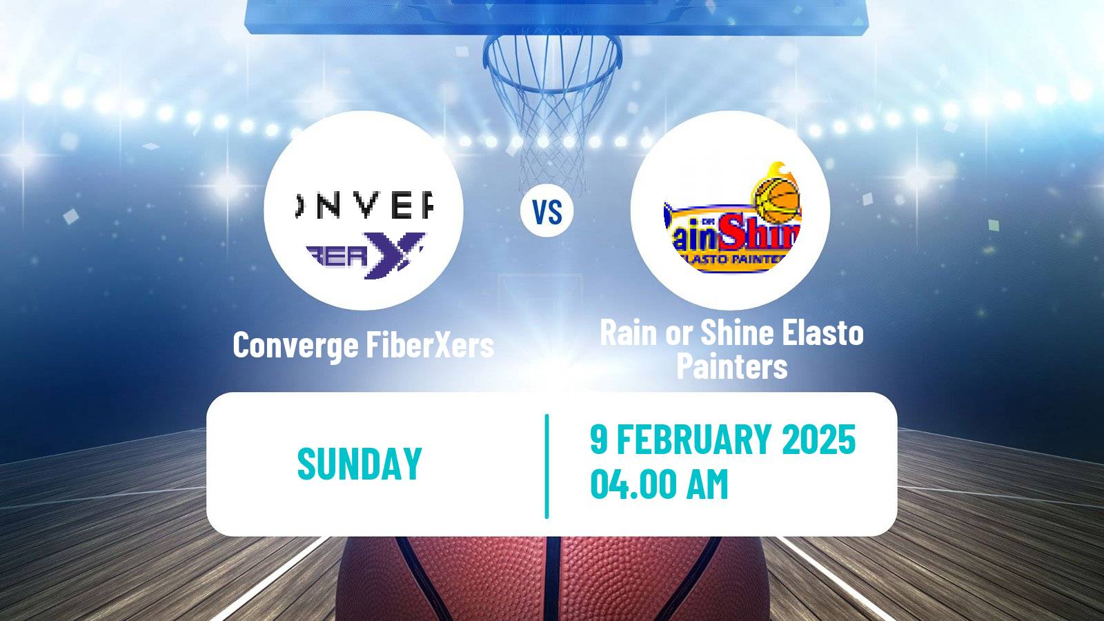 Basketball Philippines - Commissioners Cup Converge FiberXers - Rain or Shine Elasto Painters