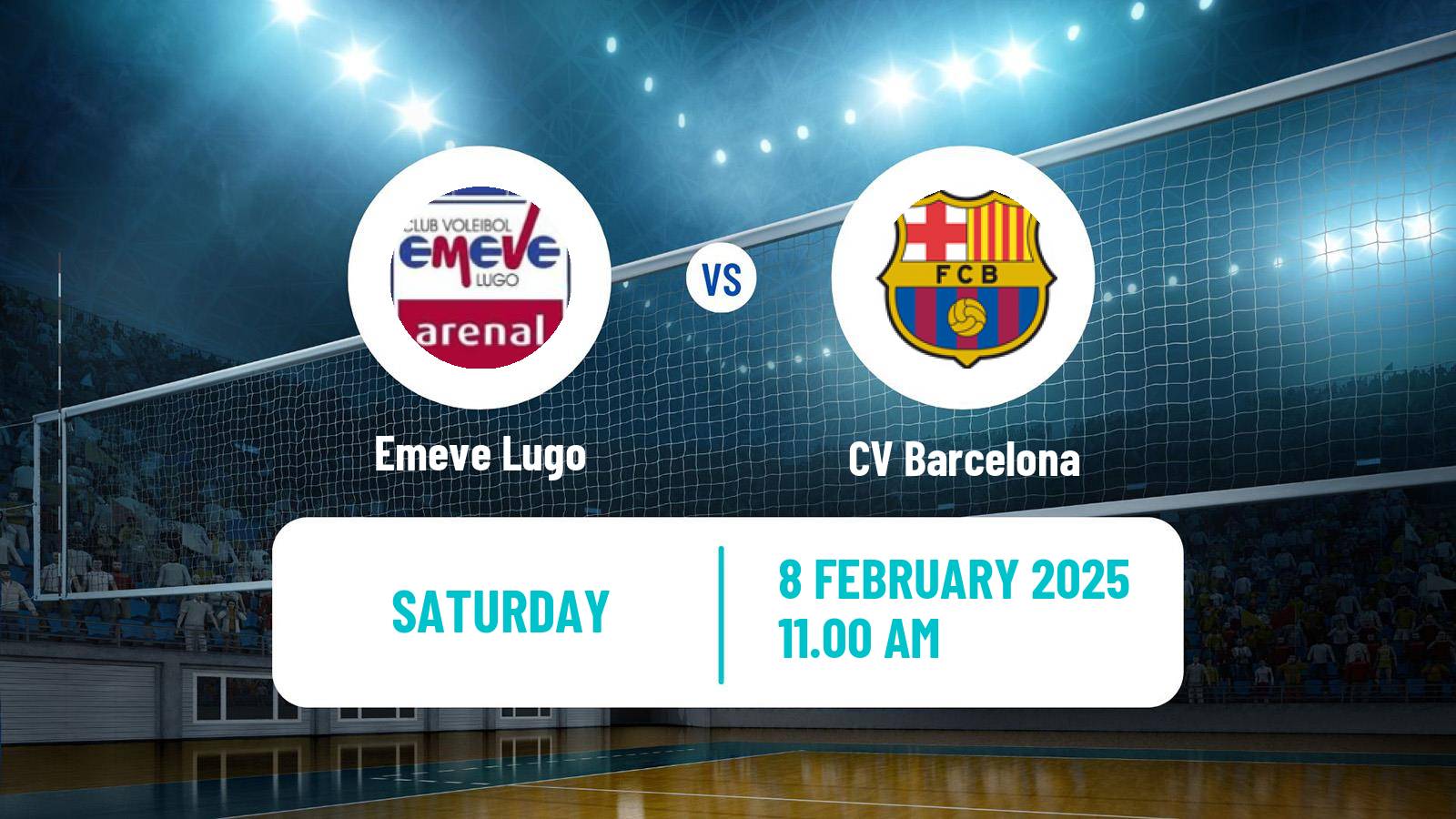 Volleyball Spanish SuperLiga Volleyball Women Emeve Lugo - Barcelona