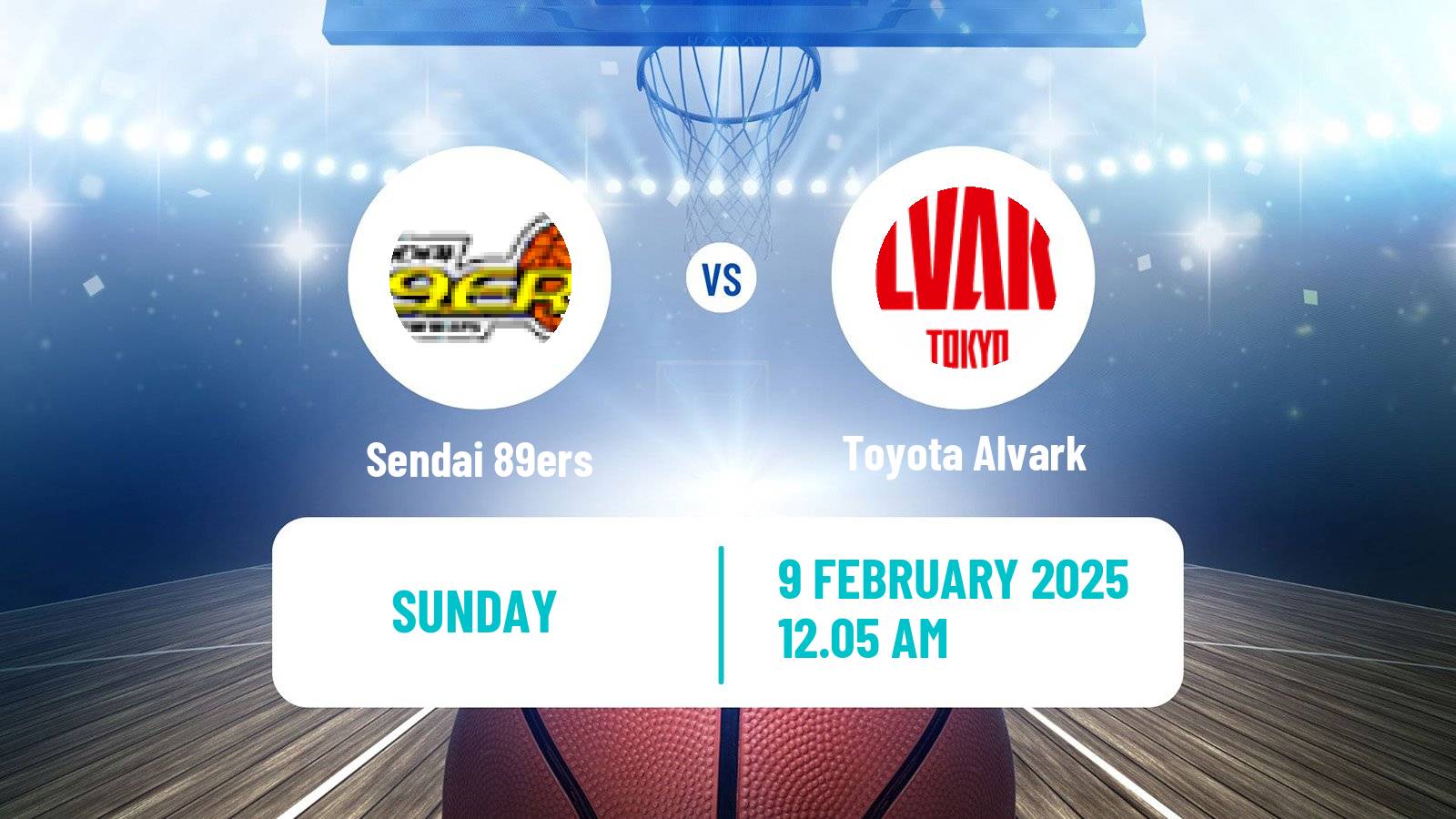 Basketball BJ League Sendai 89ers - Toyota Alvark