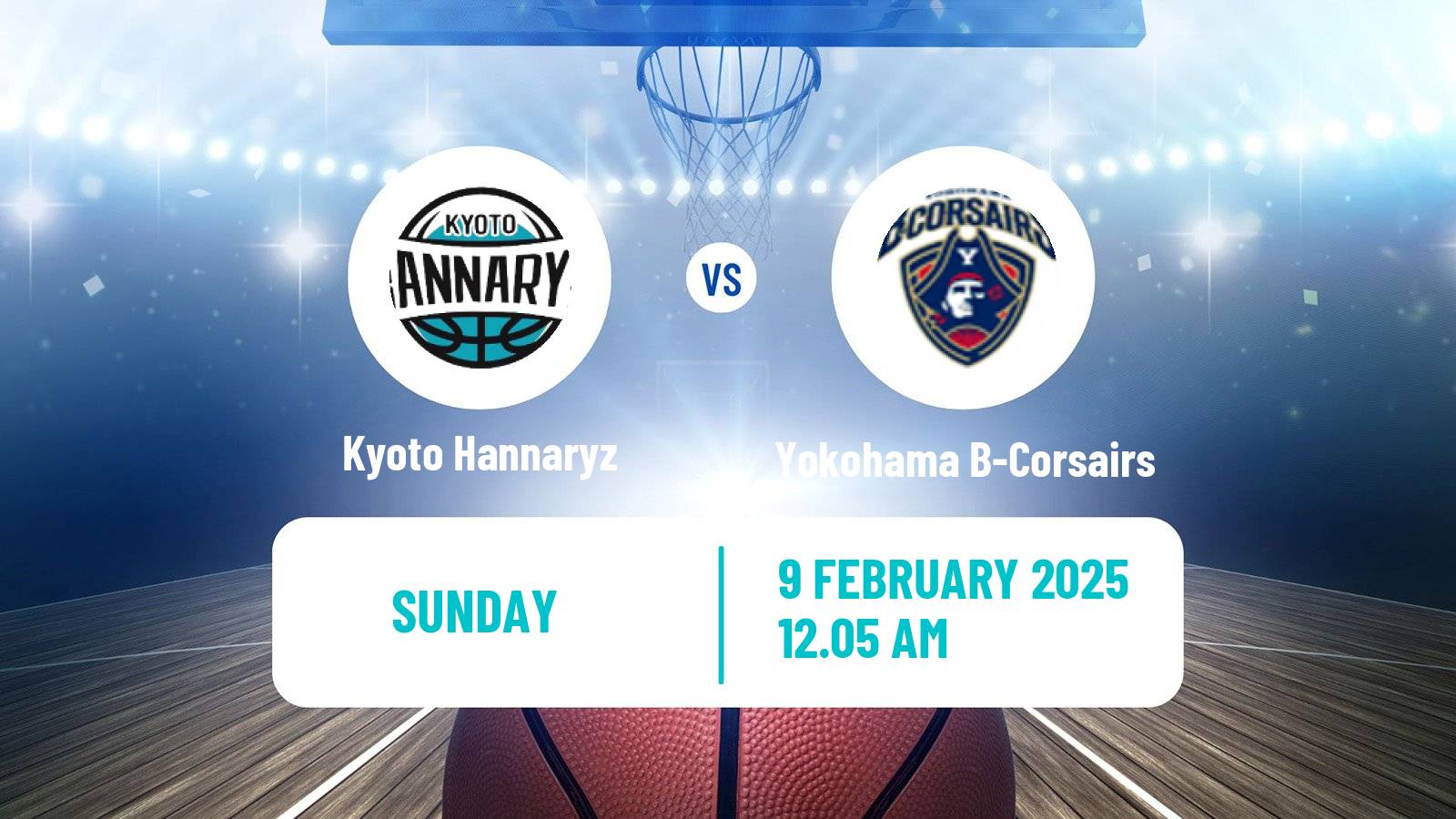 Basketball BJ League Kyoto Hannaryz - Yokohama B-Corsairs