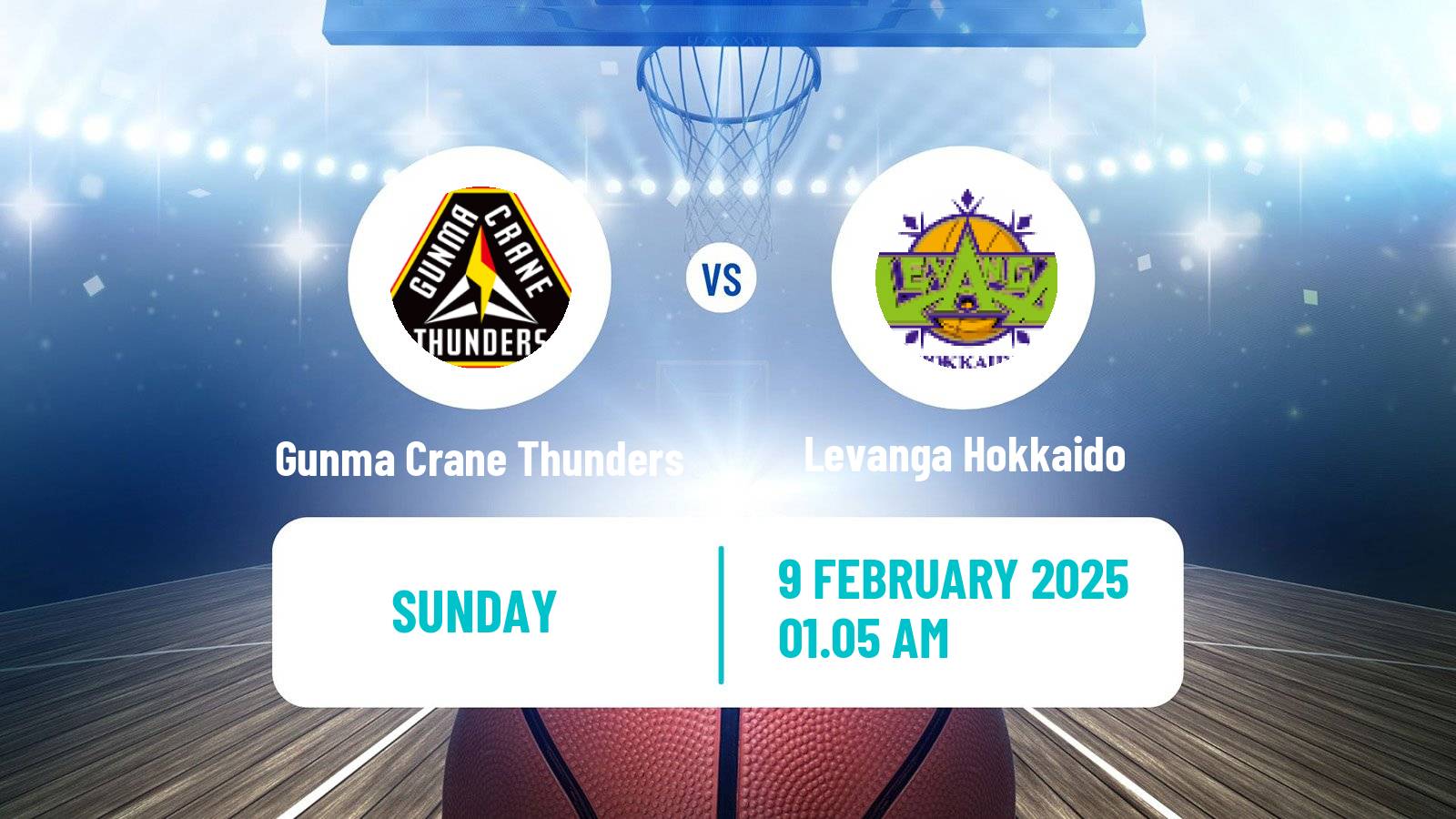 Basketball BJ League Gunma Crane Thunders - Levanga Hokkaido