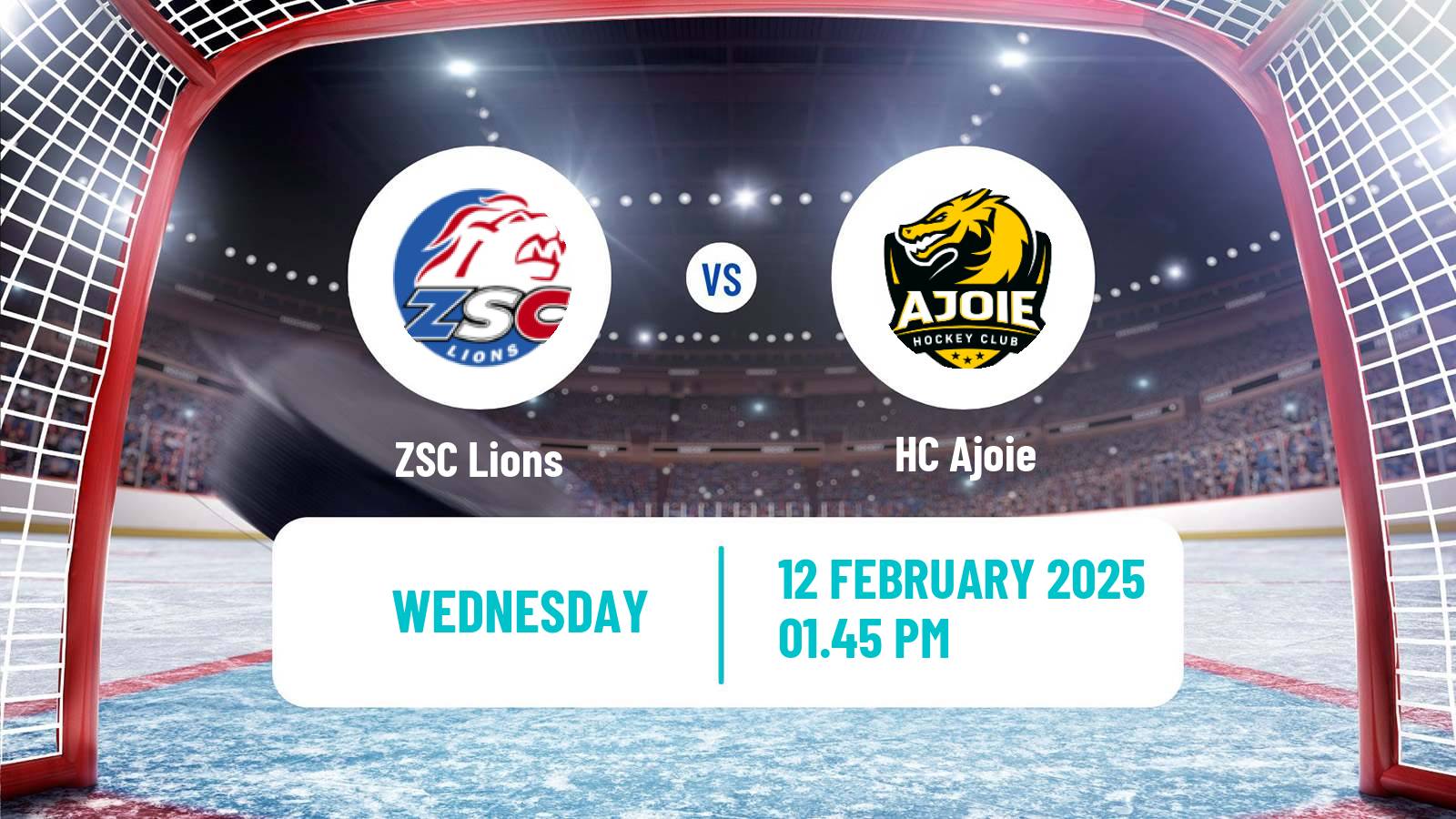 Hockey Swiss National League Hockey ZSC Lions - Ajoie