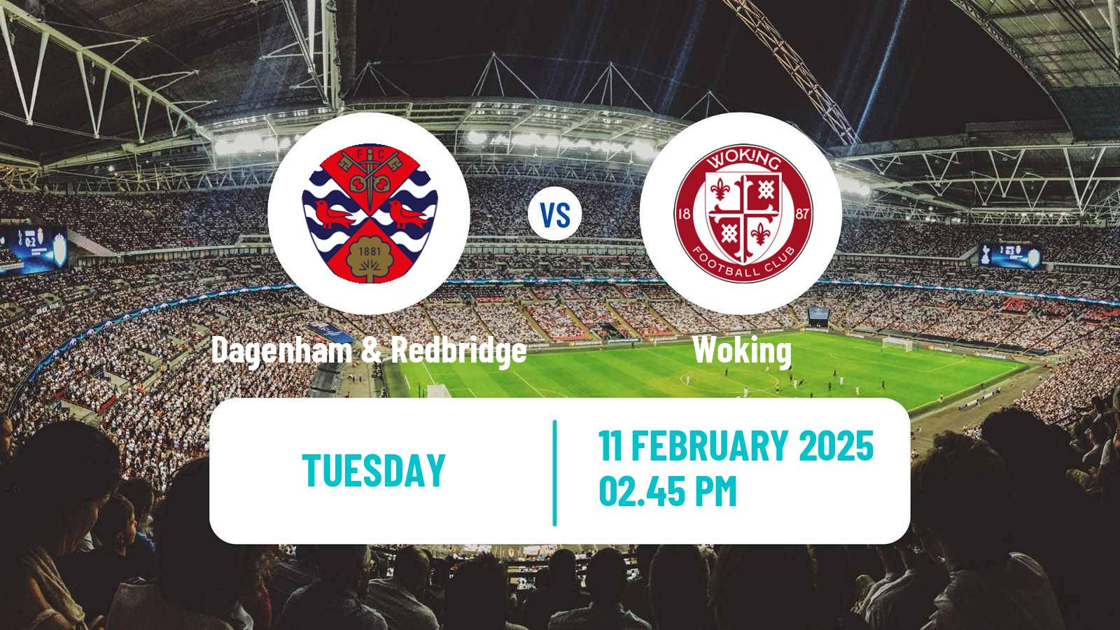 Soccer English National League Dagenham & Redbridge - Woking